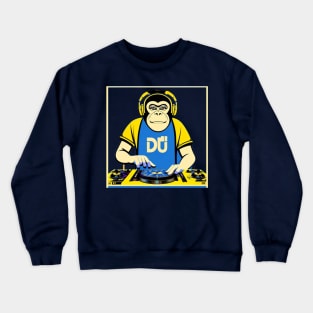 DJ Monkey Thinker Crewneck Sweatshirt